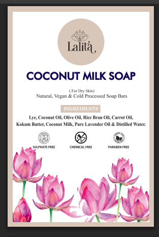 Coconut Milk Soap (for dry skin)