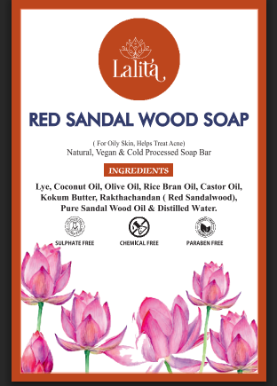 Red Sandalwood Soap (Sunburn / Oily / Acne skin)