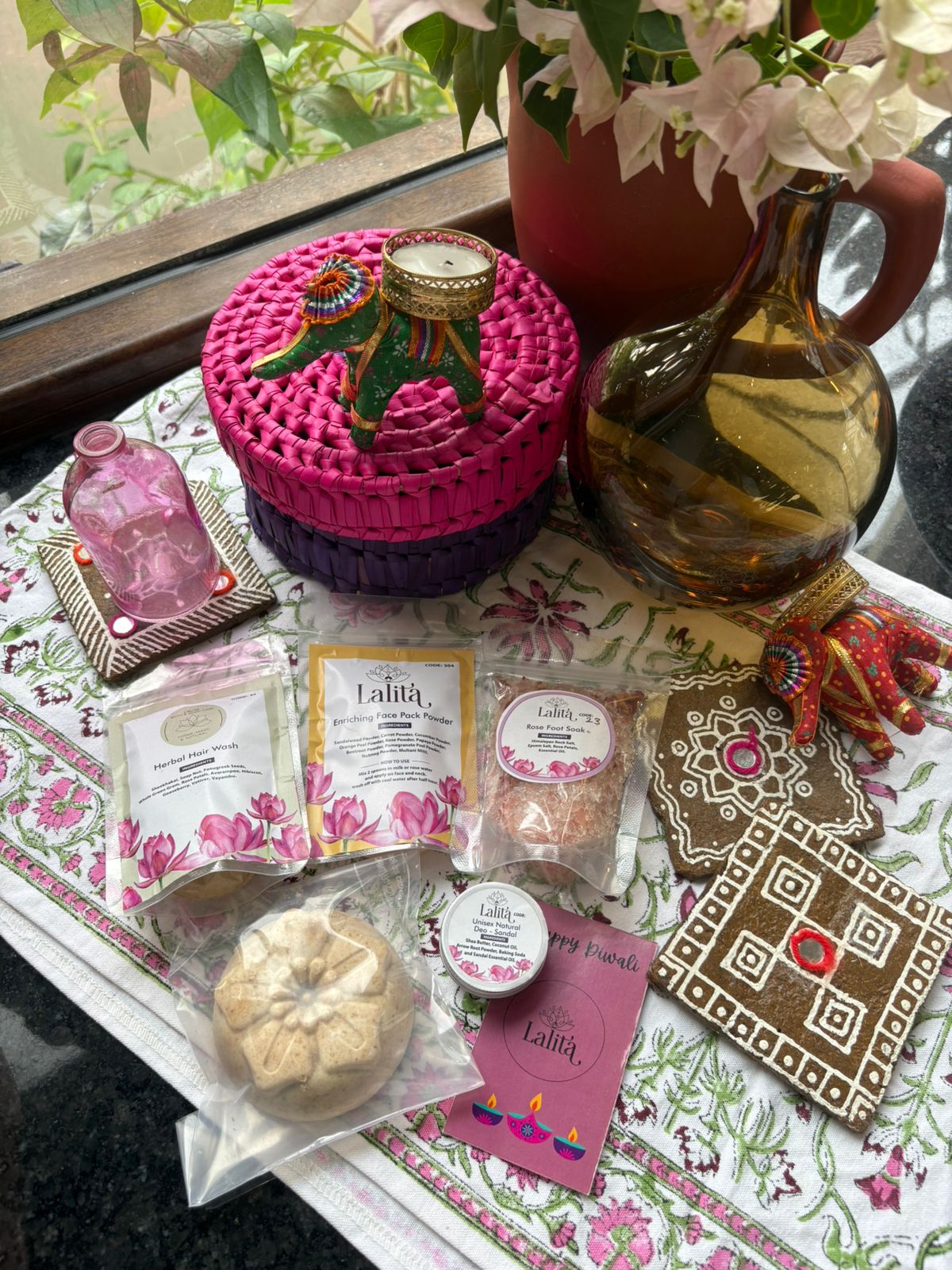 Diwali Gift Pack 1 -  Peach color box