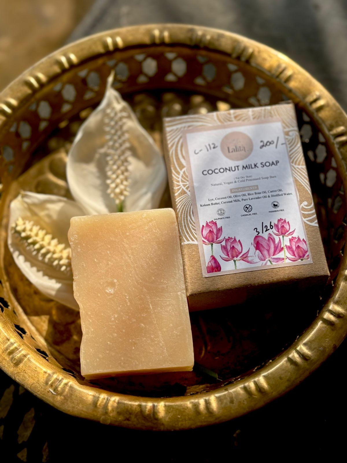 Coconut Milk Soap (for dry skin)